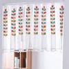 1PC Colorful Branch Embroidered Semi Sheer Curtain Kitchen Tiers Half Window Sheer Curtains Coffee Curtain