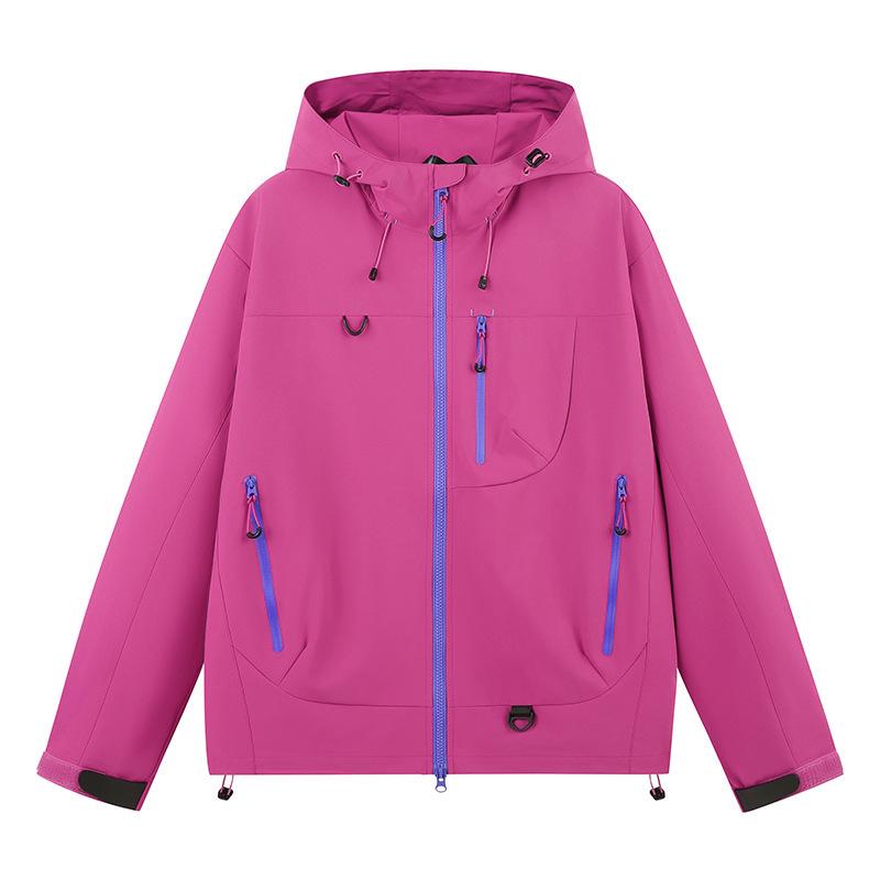 Unisex Pure Color Hooded Windproof Warm Jacket - Autumn/Winter Outerwear