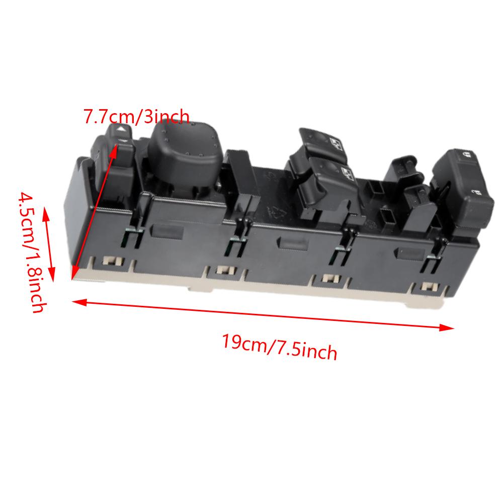 Car Window Switch 15883318 for 2003 2004 2005 2006 Chevy Silverado 3500 Lift Button Panel Master Control Switch