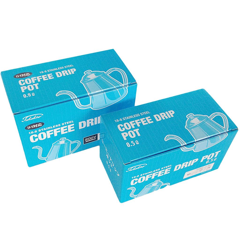 Takahiro Coffee Drip Pot 0,9L 18-8 Nerezová ocel Kompatibilní s IH