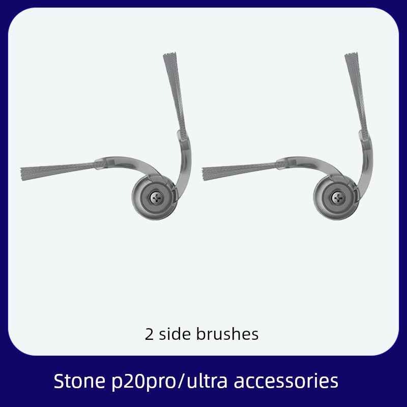 

with the Roborock P20Ultra Robot Vacuum Cleaner Main Brush, Side Brush, Filter, Cleaning Cloth, Cleaning Fluid, Accessories, and Consumables 2 Side Brushes [Original Quality]
