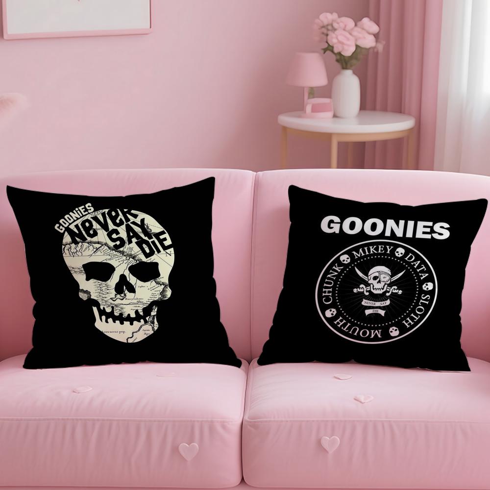 Movie G-Goonies Cushion Cover Soft Short Plush Double-Sided Printing Home Decor Machine Washable Pillow Case Gift