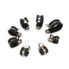 10pcs/20pcs Rubber Lined P Clips Cable Mounting Hose Pipe Clamp Fixing Pipes Stainless Steel Hardware Fasteners 6-24mm