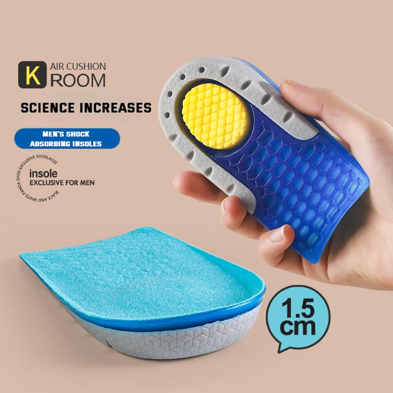 

Невидимые стельки для увеличения роста Силиконовые гелевые стельки для обуви для ног Нескользящие накладки для обуви Амортизирующая подошва для обуви 1 пара