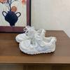 Youth style shoes Girls Casual Mesh Sneakers Soft Rubber Sole Round Toe With Kids Ages 4-12