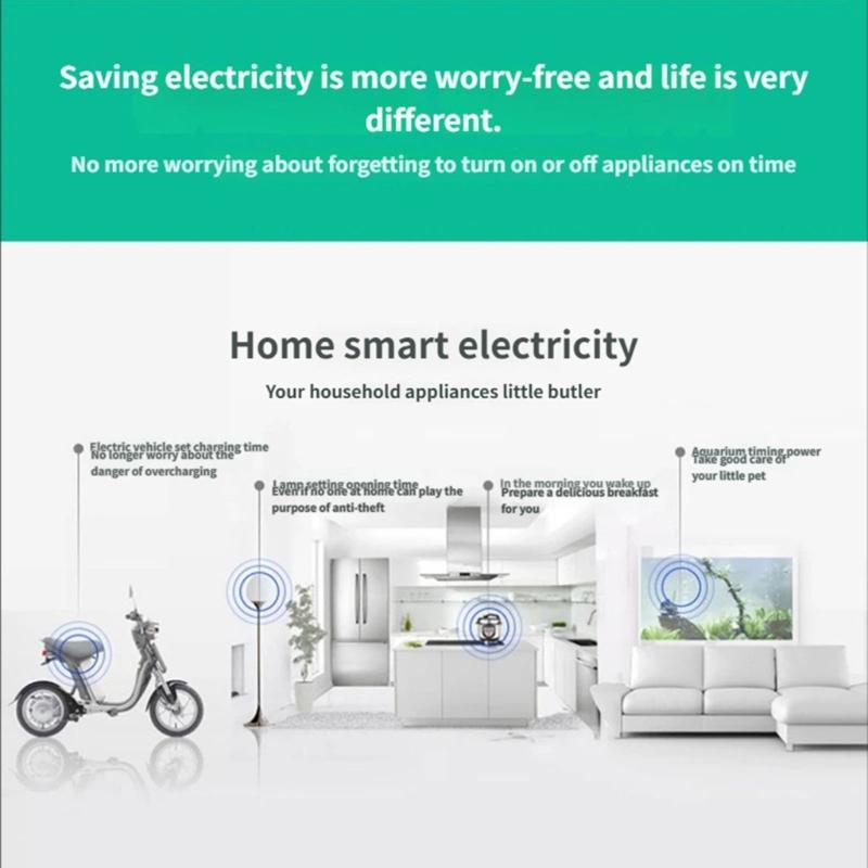 24 Hour Cyclic Timer Switches Programmable Mechanical Timer Universal Timing Socket for Aquariums, Grow Light Enduring