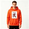 Men's Pullover Hoodie, Chinese Character Peace Print Casual Hooded Sweatshirt for Daily Wear