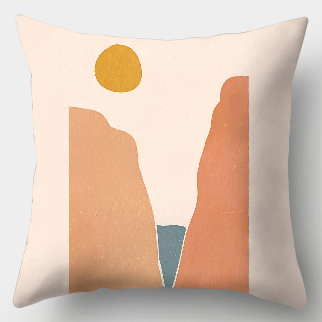 Art Drawing Style Pillowcase Square Sofa Pillowcase Abstract Main Image Cushion Cover