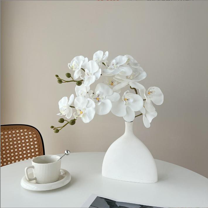 Modern Art Deco Frosted Ceramic Tabletop Vase Eco-Friendly Customizable Indoor/Outdoor Home Decor Creative Dried Flower
