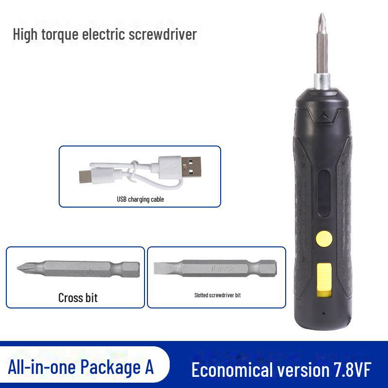 High-Torque Handheld Lithium Screwdriver: Compact, Multi-Function, High-Speed Tool for Convenient Screw Fastening