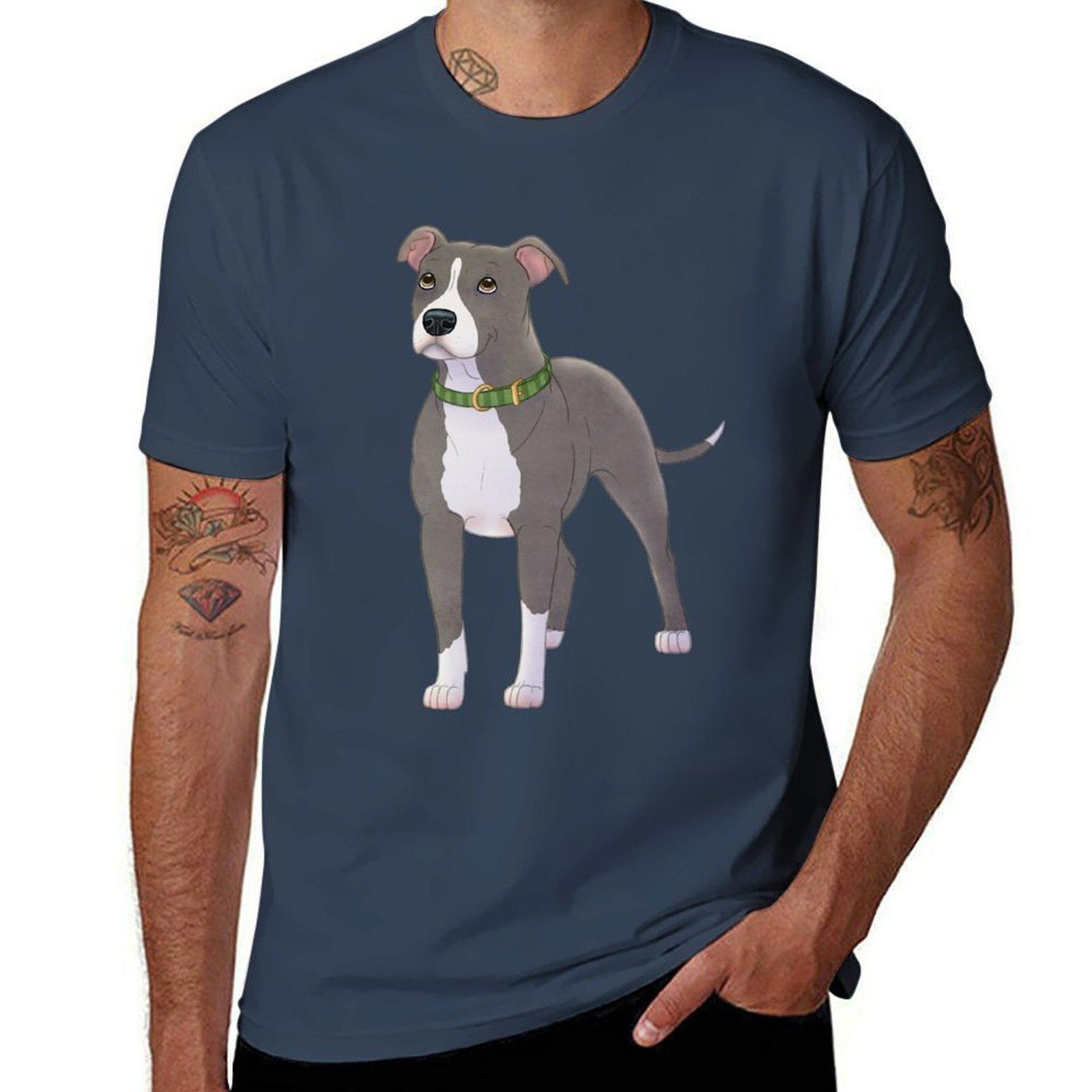 American Pitbull Terrier TShirt Breathable Gym Short Sleeve TShirt S