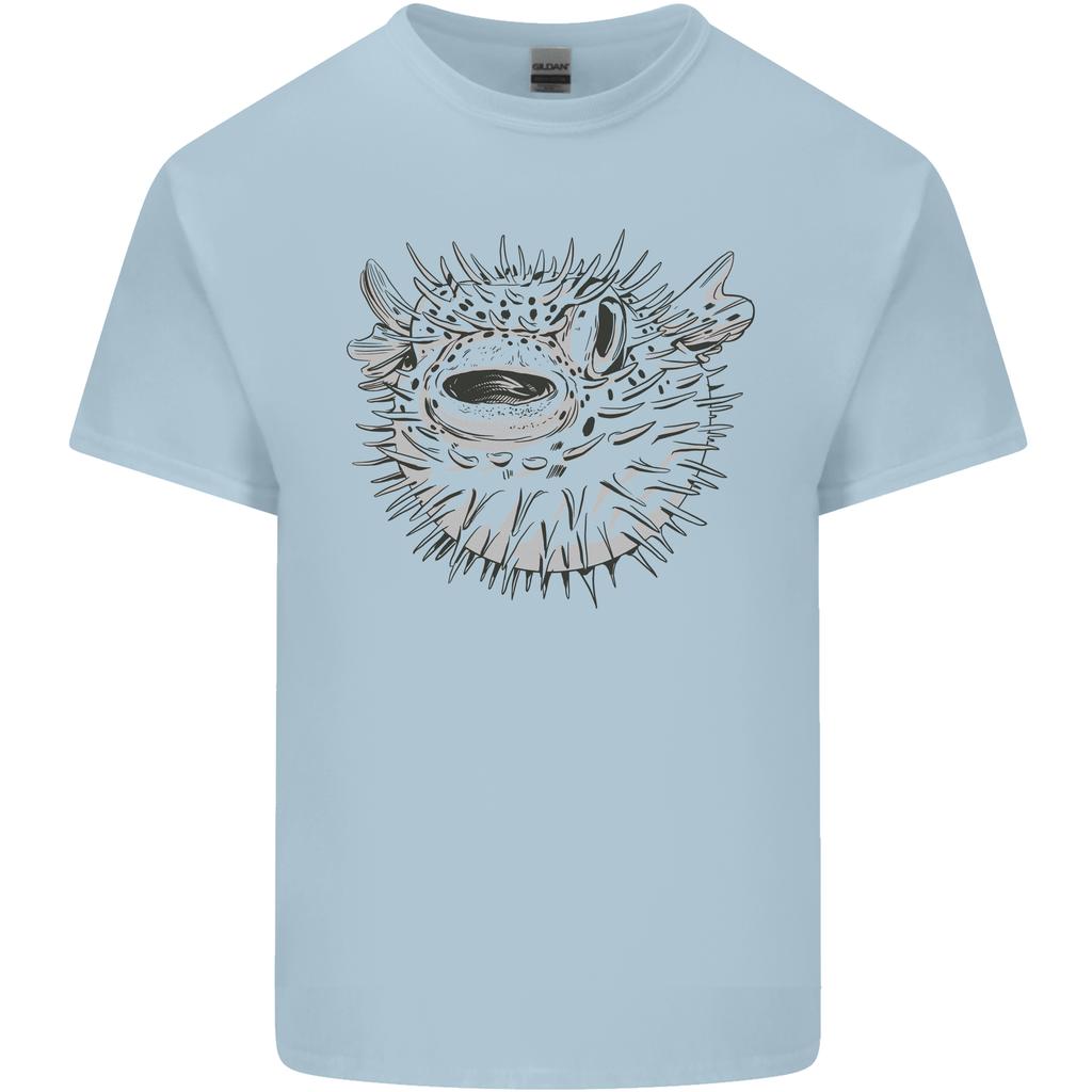 A Pufferfish Puffer Illustration Unisexs Light Cotton TShirt