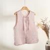 Vintage Buckle Temperament Year Women Festive Top Vest Vest