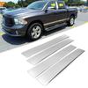 4pcs/set Car Pillar Posts Door Window Trim Cover Panel Stickers Accessories Exterior Parts Fit for Dodge Ram 1500/2500/3500/4500/5500 2009-2018