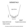 925 Silver Necklace Four-leaf Clover Zircon Pendant Necklace for Women Anniversary Birthday Jewelry Gifts