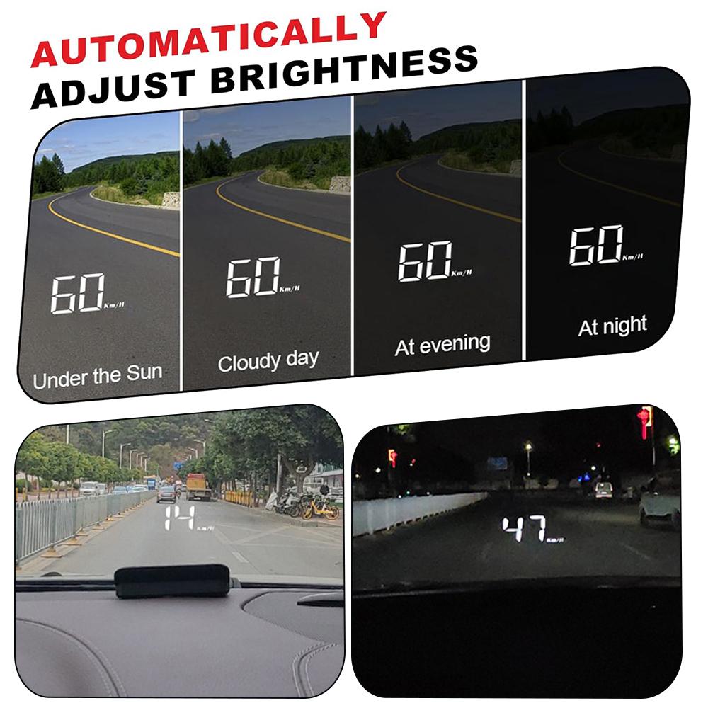M3 Auto OBD2 Car Speedometer HUD Projector Display Head-Up Display Digital Speed Meter Windshield Vehicles Truck Auto Electronic
