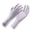 Sun Protection Gloves UV Proof Thin Summer Anti Slip Breathable Sunshade Driving and Riding Touch Screen Ice Silk Gloves for Men and Women