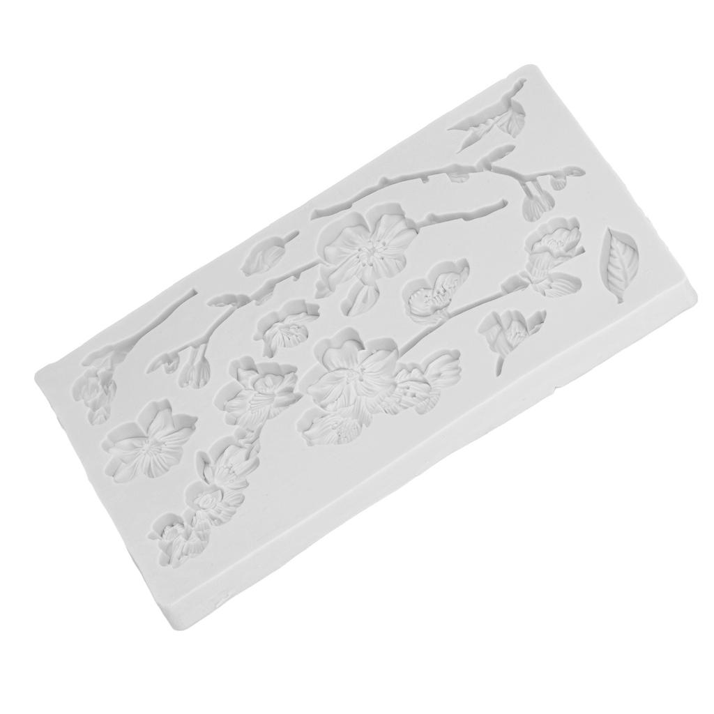 Chcolate Silicone Mold Food Grade Materials Easy To Demold Various Flowers Shapes Cake Resin Mold