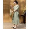 Demana Elegant Summer Embroidered V-neck Midi Dress