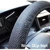 1Pc Breathable Car Auto Elastic Handmade Skid Proof Steering Wheel Cover For Summer Use Non Slip 38cm Black/Red/Gray
