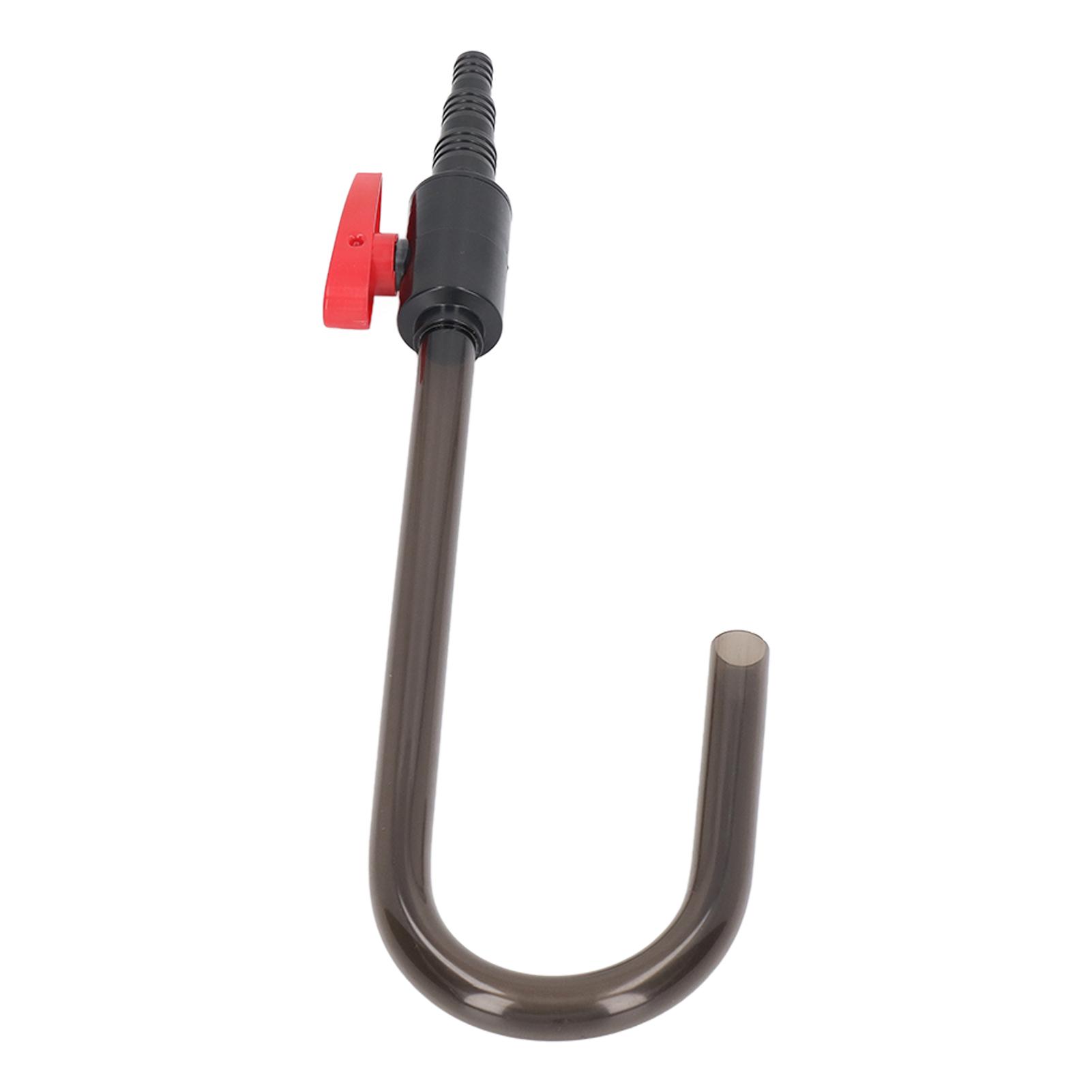 

Aquarium Water Filler Tube Wall Mounted Automatic Top Off Water Refiller Pipe for 3 8 1 2 3 4 Hose Curved Hook (Bagged)