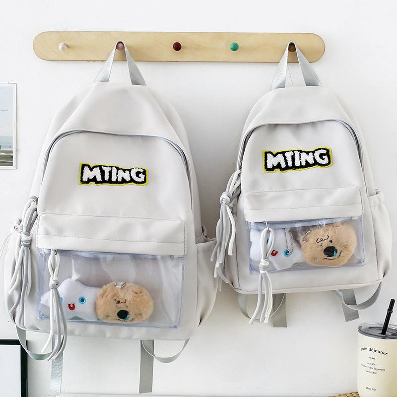 

Schoolbag Children Elementary School Girls Junior High School College Students Letter Mini Small Backpack Backpack