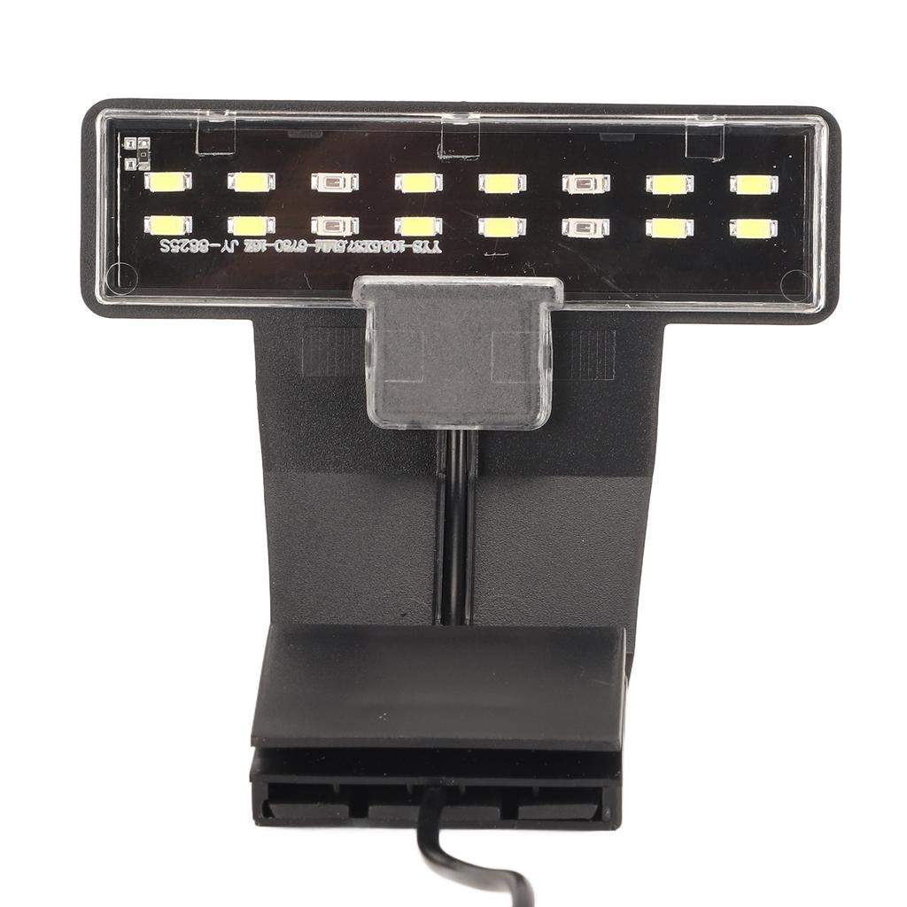Fish Tank Clip On Light Professional High Brightness Mini Ultrathin LED Aquarium Light   Black Shell