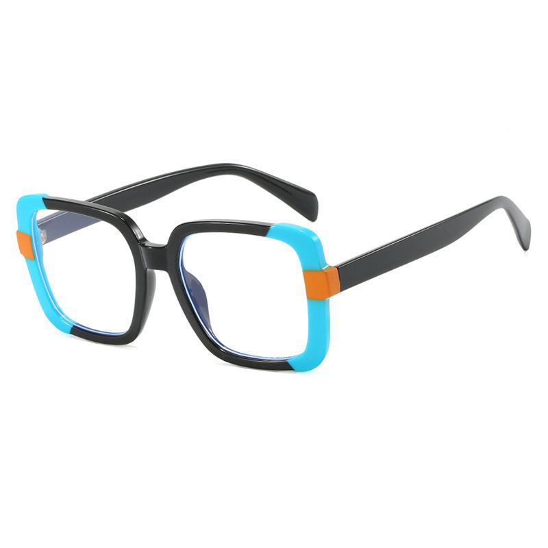 New Anti Blue Light Glasses Fashionable Women Square Personalized Multi-Color Eyeglass Luxurious Decorative Eyewear Design