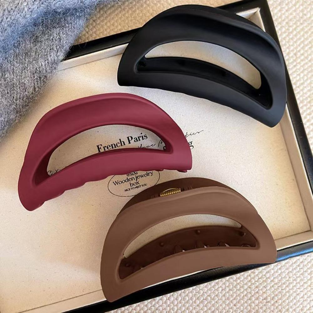 Soft Silicone Hair Claw Strong Grip Large Shark Clip Fashion Hair Barrettes  Hair Accessories