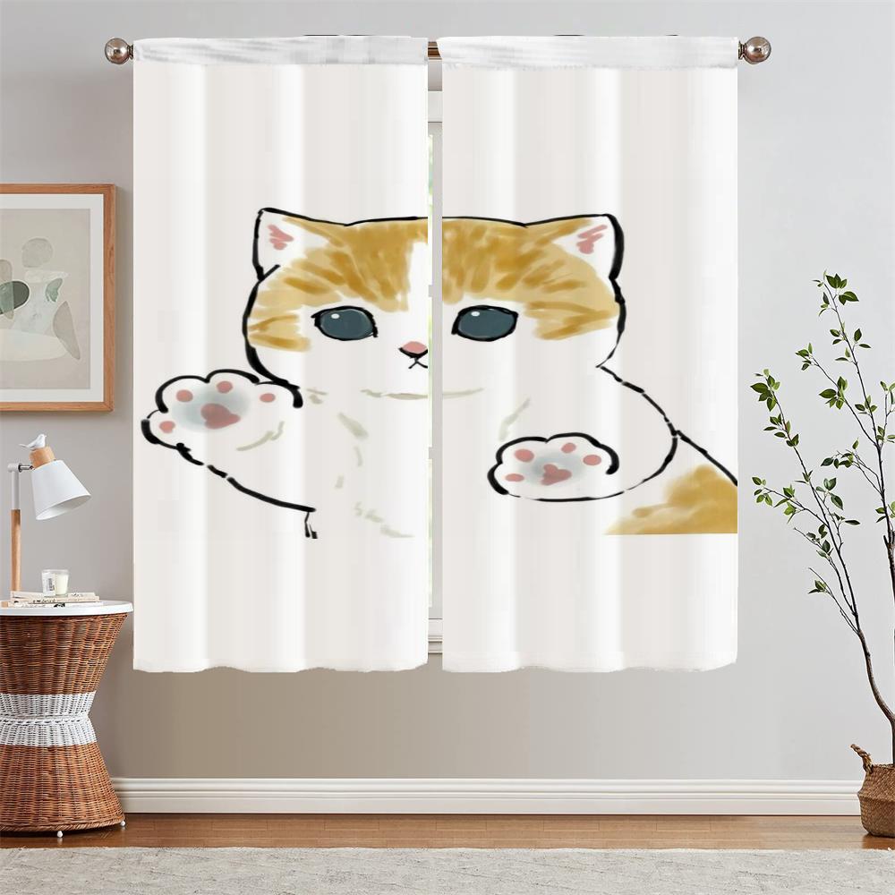 

Прозрачные шторы, шторы-жалюзи для детской комнаты, затемняющие шторы для спальни, бесплатная доставка, жалюзи, щупальца W50xH70cmx2pcs-CL