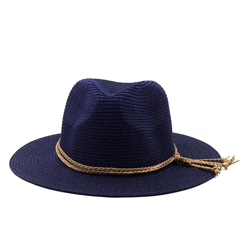 eBay straw hat top hat women's outdoor beach sunscreen sunshade jazz hat