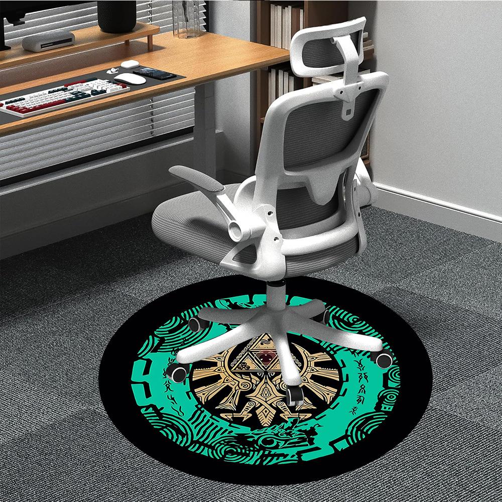 Legend of Zelda Office Round Area Rug,  Under Office Chairs Bedroom Living Room Home Decor A0908171
