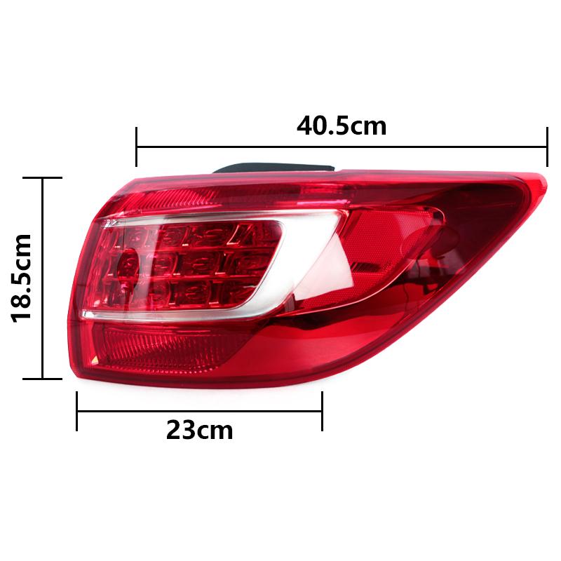 Car Tail Lamp Rear For KIA Sportage R 2011 2012 2013 2014 Rear Bumper Tail Light Rear Brake Stop Fog Light Car Accessories
