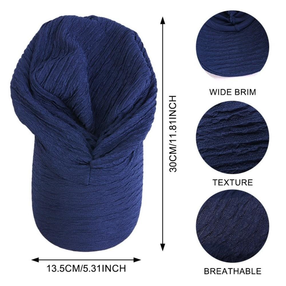 Simple Solid Color Headwraps Hat Wide Brim Casual Sun Hat Duck Tongue Hat Women