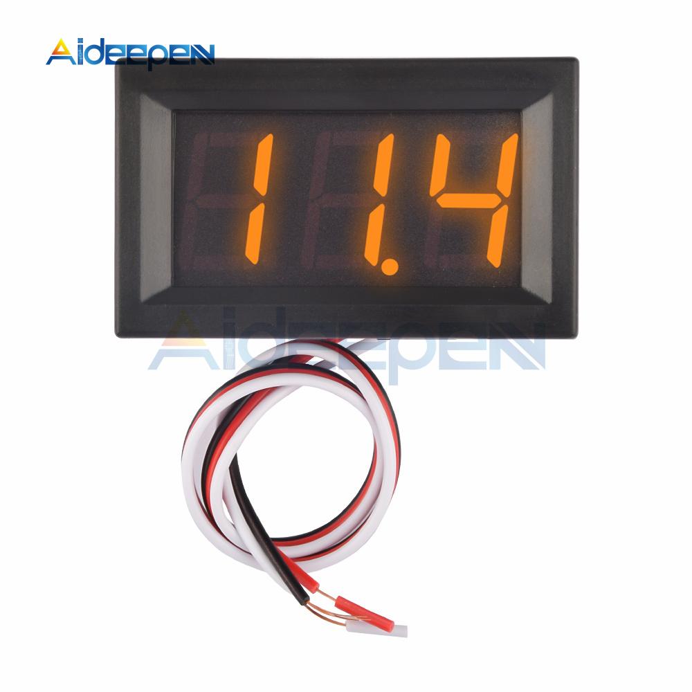 

0.56 Digital Voltage Meter LED Mini Display Module DC 0-100V Voltmeter Voltage Tester Panel Meter Gauge for Motorcycle Car помаранчевий