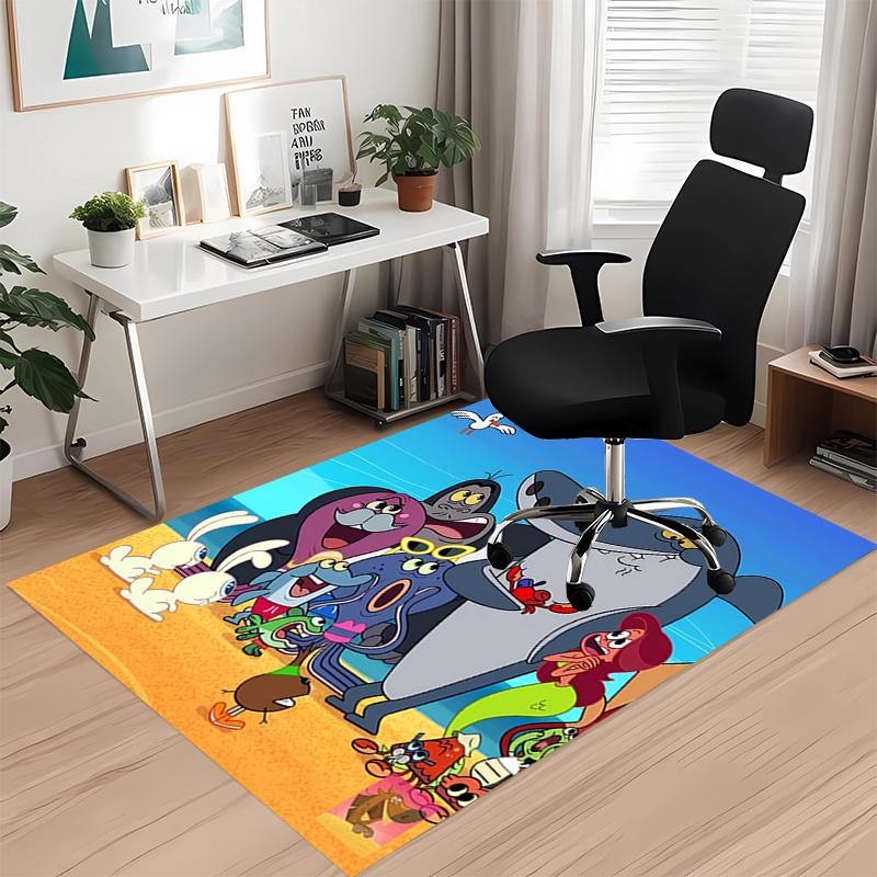 Tappeto Stampato Zig & Sharko per Sedia da Ufficio Soggiorno Camera da Letto Cucina Decorazioni Regali