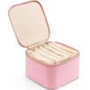 Leather Jewelry Box Mini Pouch Aesthetic Earring Organizer Small Bag Creative Portable Travel Storage Box Bracelet Necklace Ornament Display Container