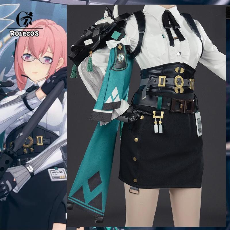 Zenless Zone Zero Tsukishiro Yanagi Cosplay Costume Electric Anomaly Agent Yanagi Uniform Women Halloween Party Suit