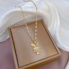 Light Luxury Full Diamond Micro-Inlaid Zir*****Pal Rabbit Necklace Copper Electroplated Real Gold Pendant