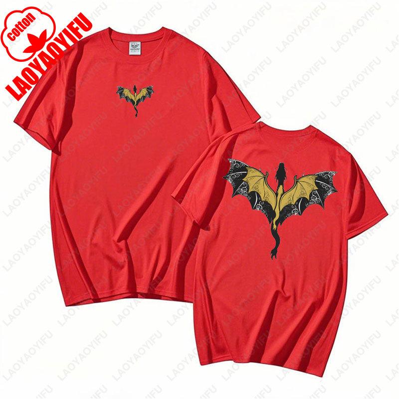 Fourth Wing Vintage Graphic TShirt Violet Sorrengail Fourth Wing Wing Leader Tshirt Bookish Clothes Women Harajuku Cotton Tees S