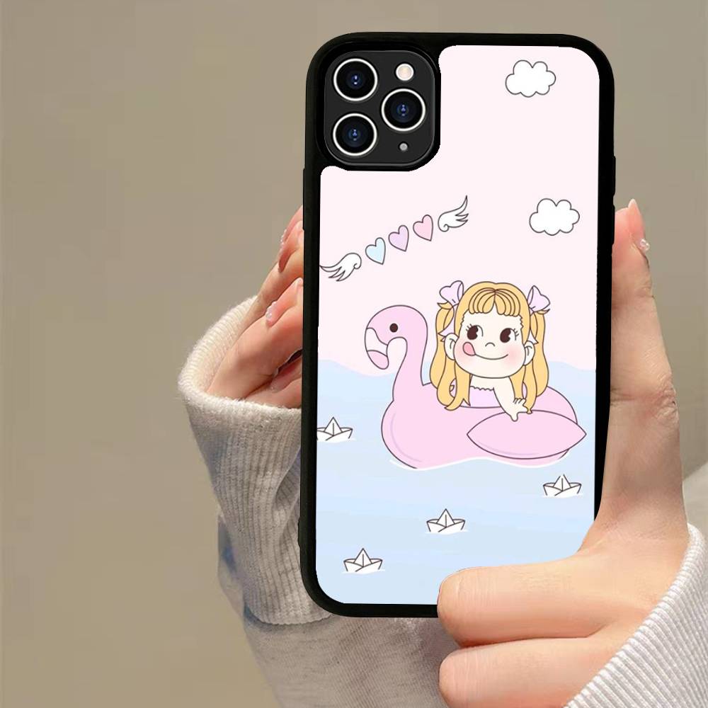 Fujiya Milky Peko-Chan Handyhülle Silikon PC+TPU Für Für IPhone 11 12 13 14 15 16 Plus Pro Max Hülle