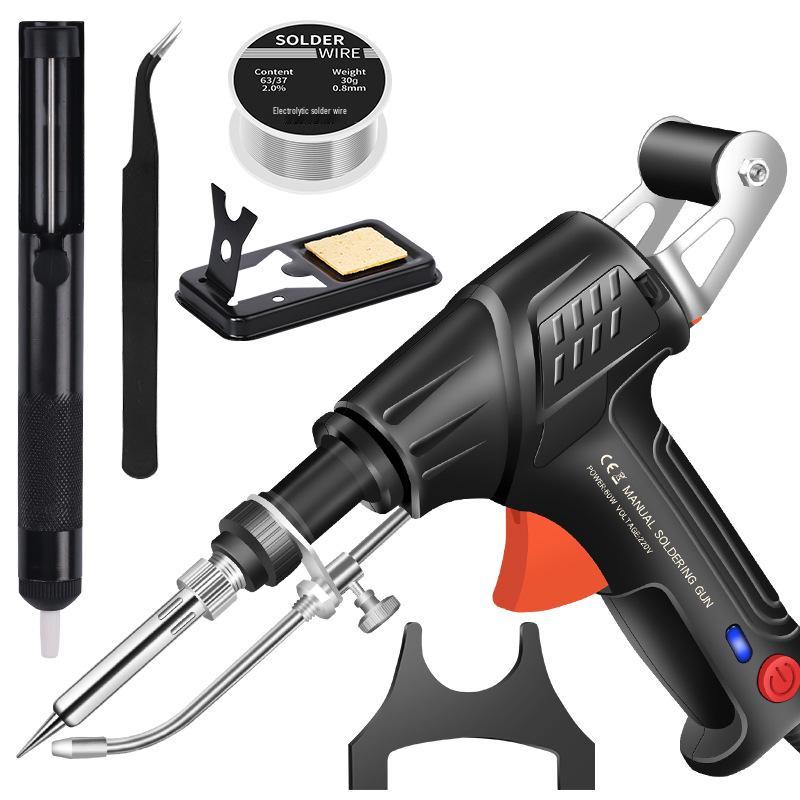 Cordless 60W Electric Soldering Iron Gun with Auto Tin Feed