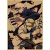 Poster in Carta Kraft Retro Anime Jujutsu Kaisen - Decorazione Murale