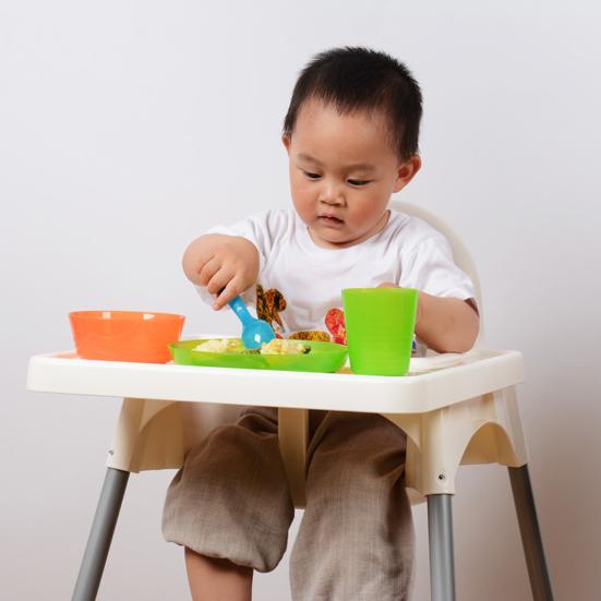 Stable Shockproof Baby Highchair Board Plastic Practical Heighten Edge Baby Dinner Board for Home