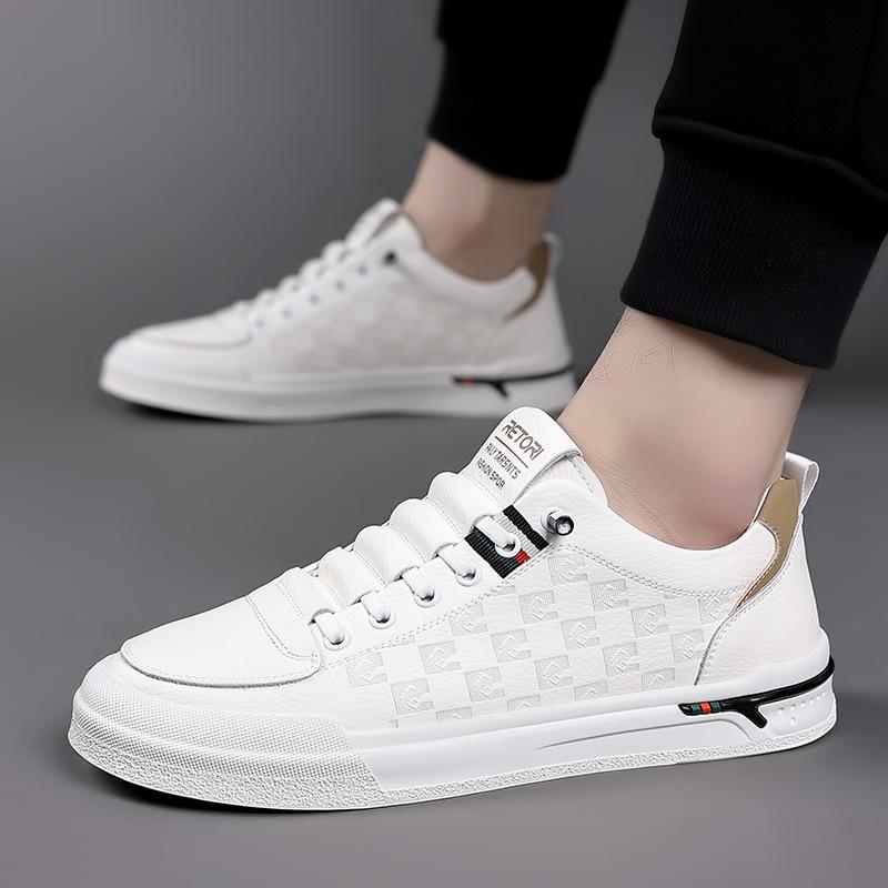 Summer Shoes Men's Breathable White Shoes Casual Shoes Sports Versatile Men's Trendy Shoes Soft Sole Men's Shoes