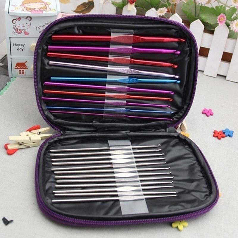 22pcs/Set Crochet Latch Hook Crochet Braids Needle Threader Hair Weaving Needle Hair Tools Hair Extensions Accessories Weaving Thread