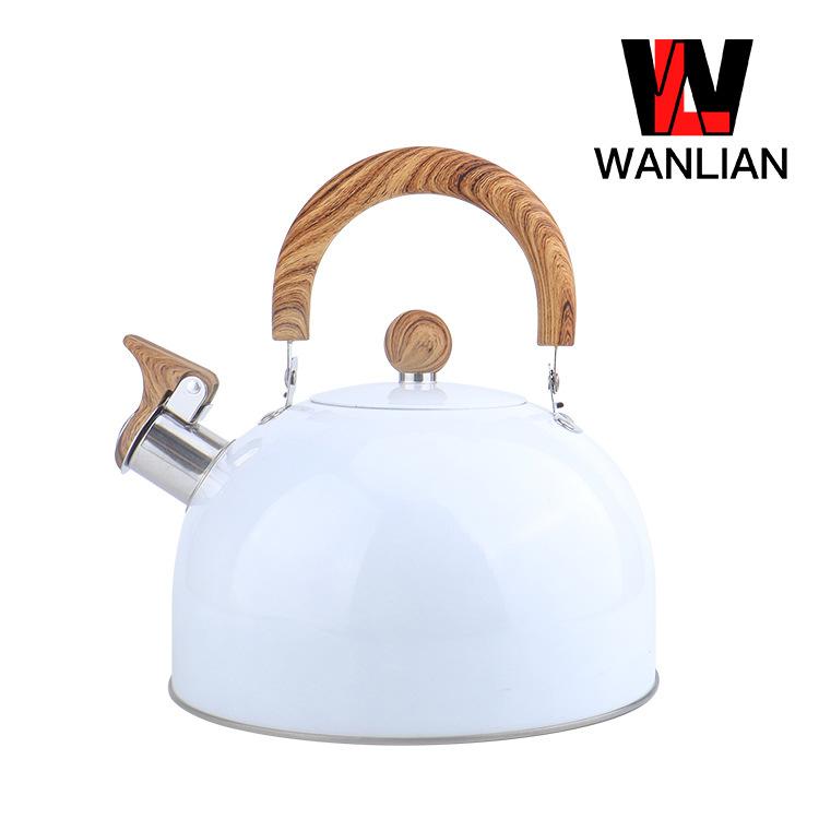 

Handle whistle kettle European kitchen whistle kettle 3l white