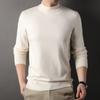New Autumn Men's Solid Color Half Turtleneck Sweater Men's Warm Bottoming Top Thickened