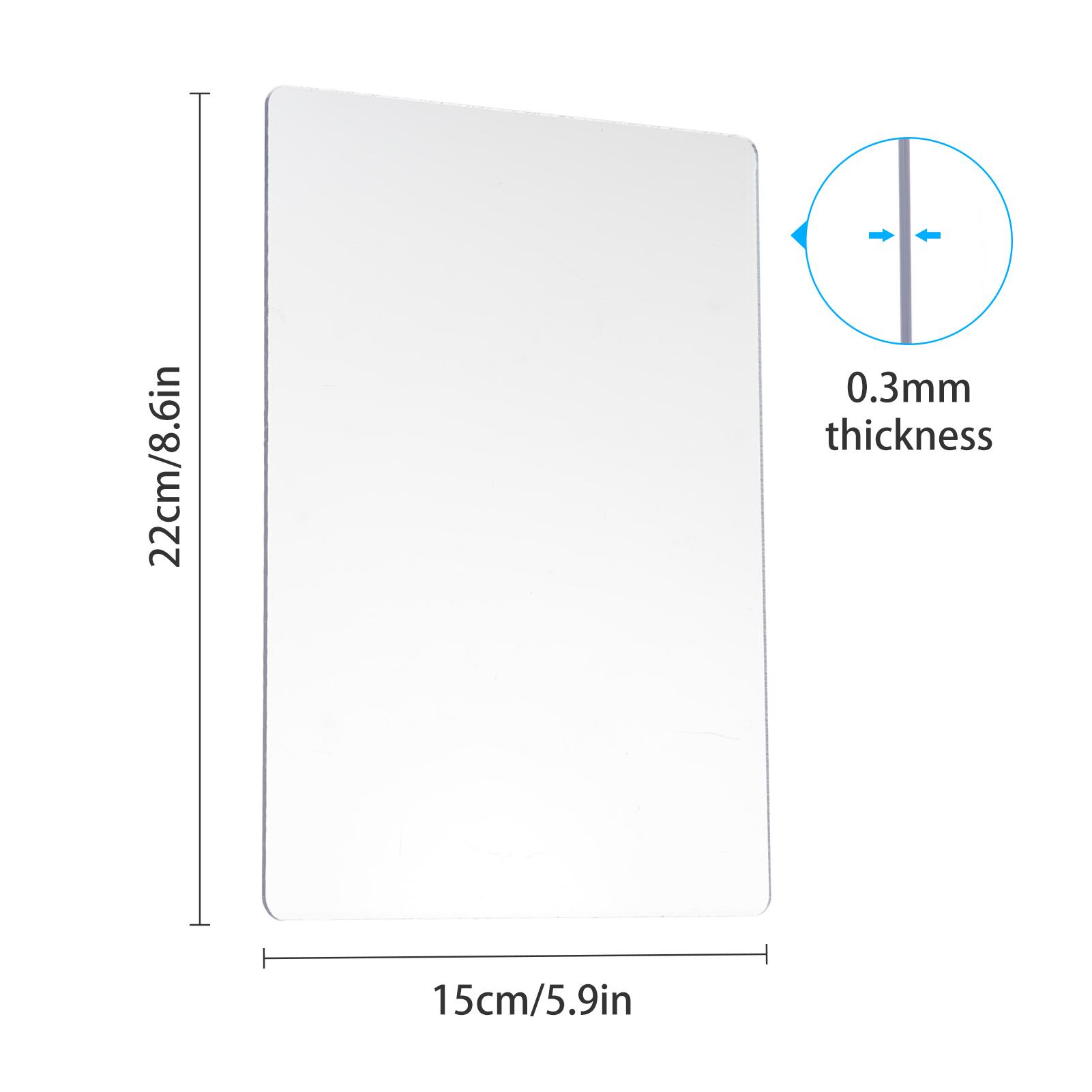 

Standard Cutting Pads 2PCS Polycarbonate Plastic Plate for Embossing Machine 22x15cmCelsius8.6x5.9in Suitable for Die Cutting and Embossing Machine