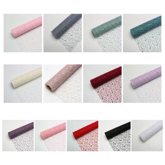 Flower Wrapping Paper Jacquard Hollow Net Wrapper For Bouquet Packaging Flower Packaging